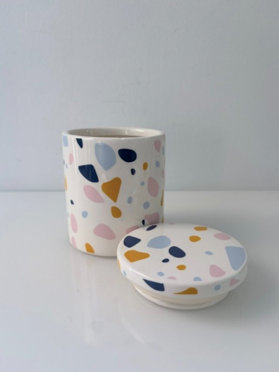 Pot de rangement en céramique avec motif terrazzo – Bols, Ceramic (photo 7 of 11)