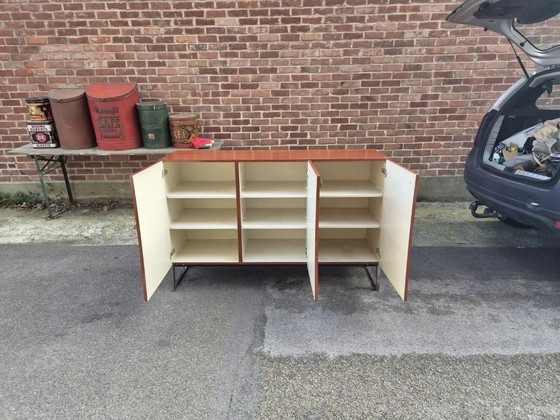 Dressoir Meurop Pierre Guariche – High boards, Wood, Chrome (photo 10 of 11)