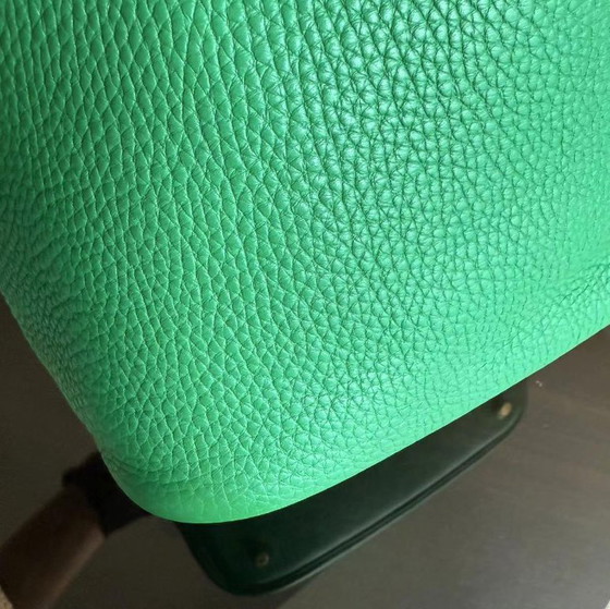 Image 1 of HERMES PICOTIN 22 - BAMBOU VERT VERTIGO CLEMENCE LEER GOUD HARDWARE