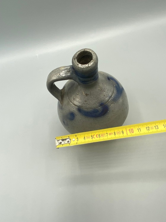 Westerwald Rhenish stoneware jug, globular body, brushed cobalt decoration – Crockery (photo 5 of 5)