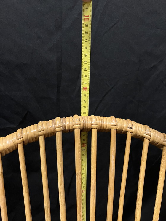 Image 1 of Vintage rotan fauteuil - Rohe Noordwolde 
