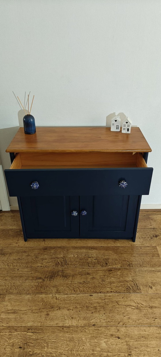 Image 1 of Restyled wooden cabinet with ceramic knobs