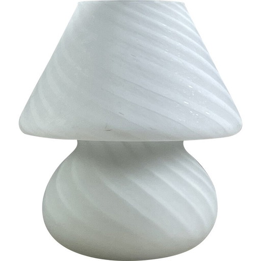 Lampe champignon vintage en verre de Murano, 1970