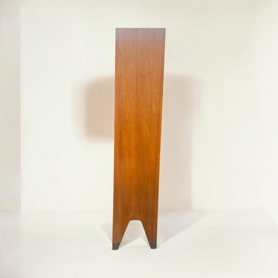 Image 1 of Mid - Century tapered bookcase with brass shoes. Very high quality design piece from the 50s/60s.