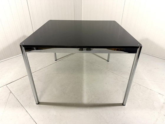 USM Haller Esstisch Fritz Haller 1980er Jahre – Esstische, Chrome, Wood (photo 5 of 20)