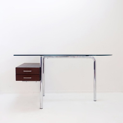 Mirto Zocca glass desk by Tisettanta Halifax - 1980s