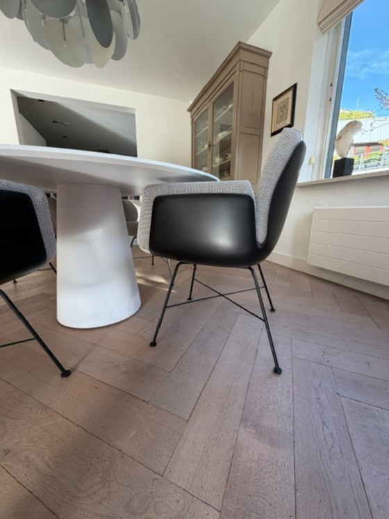 Design COR Conic Dining Table with Alvo Chairs – Dining set, Metal, Plastic (photo 19 of 22)