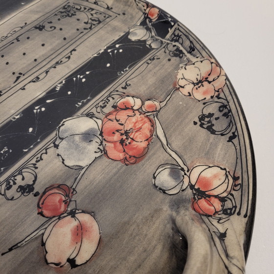 Image 1 of Bandeja de Cerámica con Motivos Florales, Poterie Galtié, 80’s – Francia