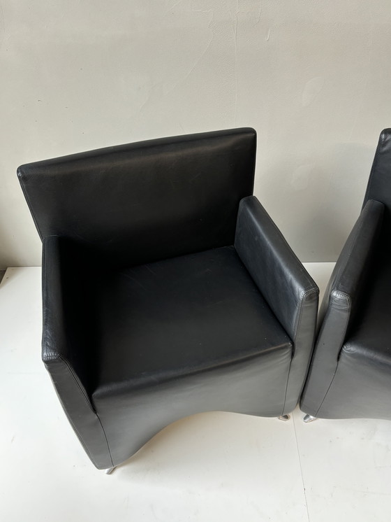 Image 1 of Set van 2 Caprichair fauteuils – Hannes Wettstein, Baleri Italia (1990) – Iconisch design