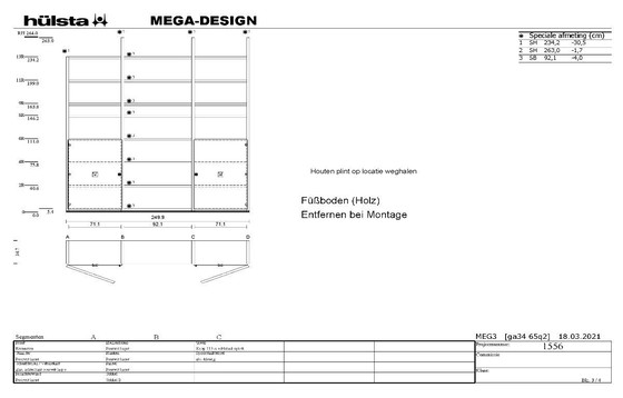 Image 1 of Armario mural Hülsta MEGA-Design