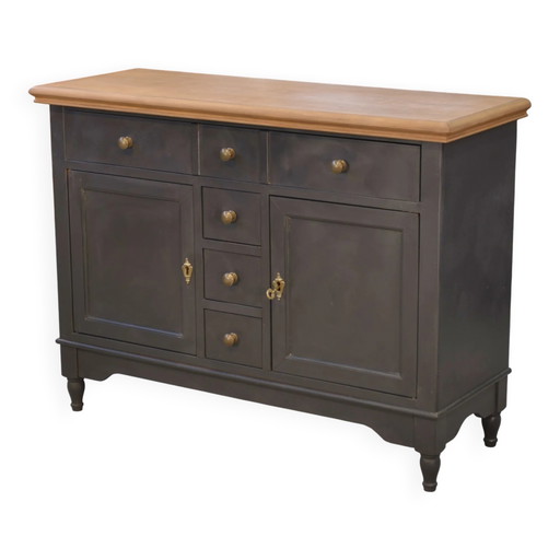 Petit buffet en bois de cerisier années 1960