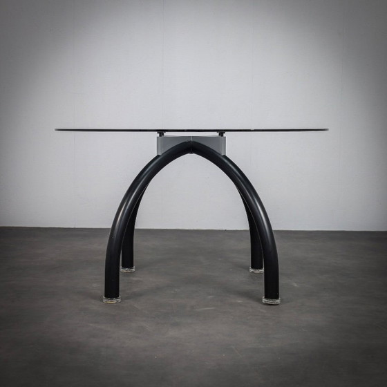 Image 1 of Table de salle à manger araignée postmoderne d'Ettore Sottsass pour Knoll International, Italie, années 1980