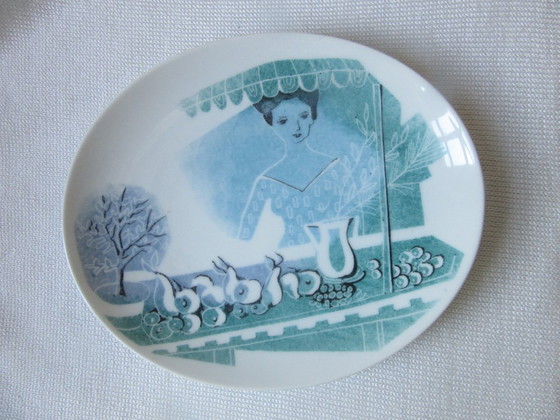 Image 1 of Oval Rosenthal Munchen Oval Plate / Dish by Lis Muller, Atlantis, very rare