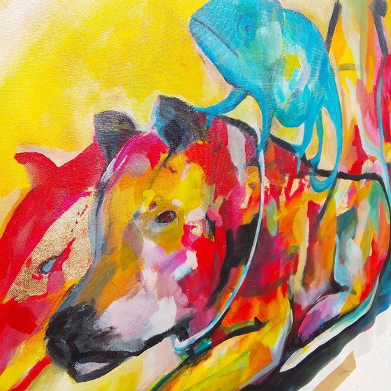 Image 1 of Acrylic painting "Canis lupus familiaris"