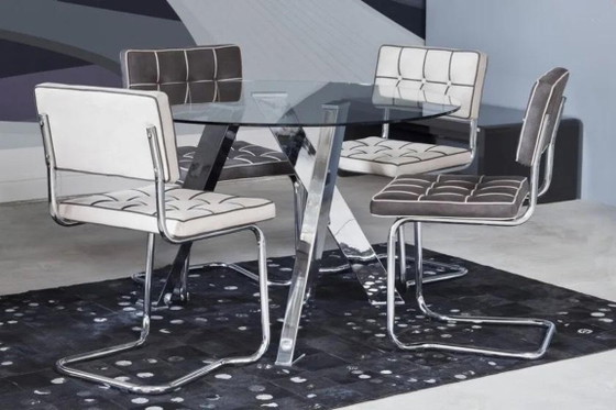 Image 1 of KARE DESIGN round dining table, glass, 120 cm