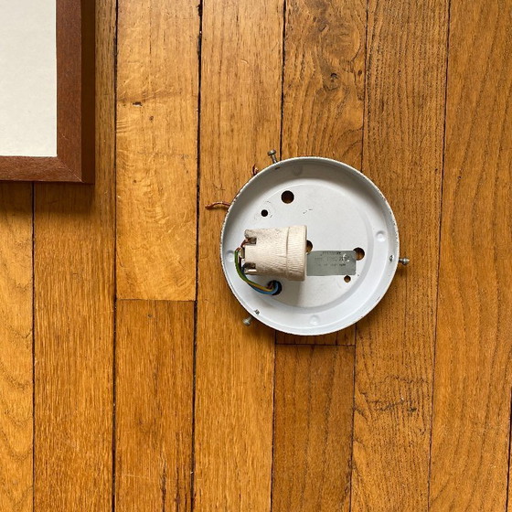 Image 1 of Lampada da parete/soffitto in vetro quadrato minimalista, anni '70-'80