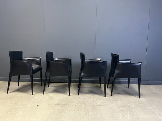 Image 1 of Vela eetkamerstoelen van Carlo Bartoli voor Matteo Grassi, jaren 80.