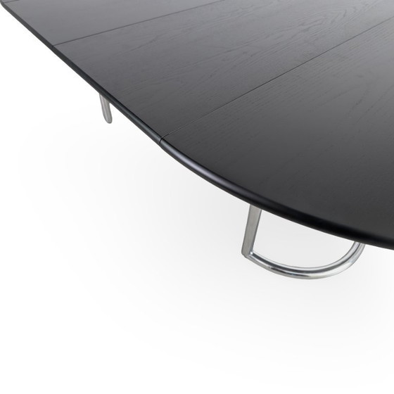 Image 1 of Original Läsko Exclusive Extendable Dining Table Midcentury Bauhaus