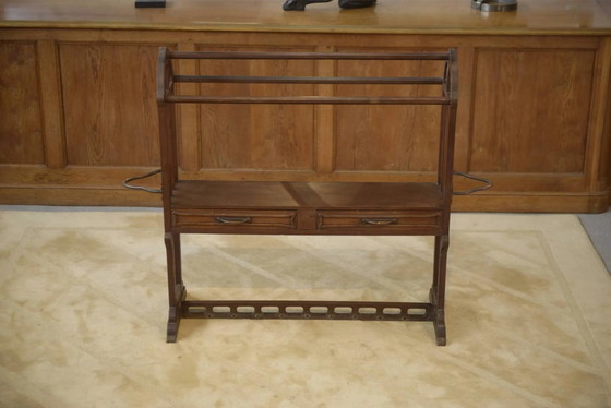 Mahogany cabinet Art Nouveau 1900s – Coat racks, Wood, Copper (photo 9 of 12)