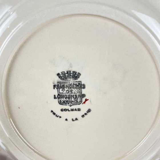 Image 1 of 6 assiettes à dessert Longchamp modèle "Colmar