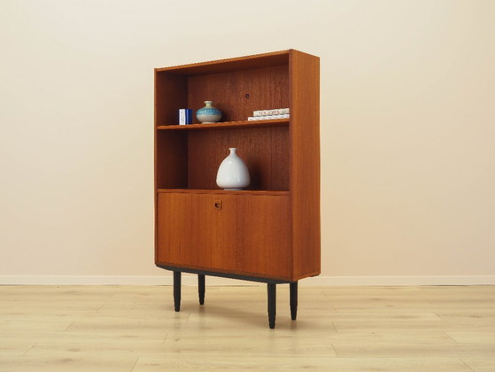 Image 1 of Teakhouten boekenkast, Deens design, jaren 70, gemaakt in Denemarken.