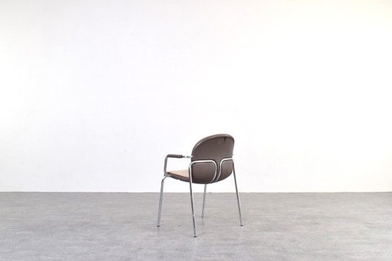Chaises allemandes vintage de Wilkhahn, années 1980, lot de 8. – Chaises de salle à manger, Chrome (photo 7 of 15)