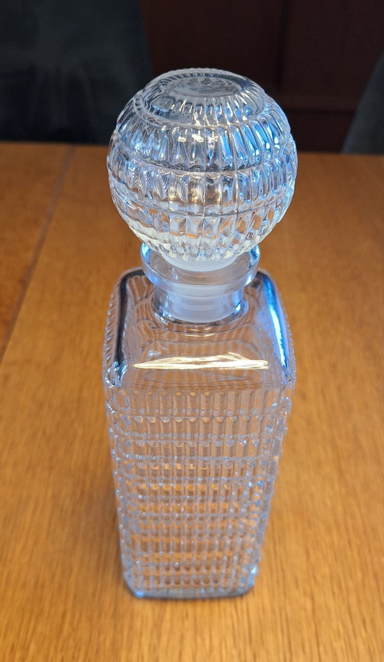 Caraffa in vetro con tappo a sfera, Anni '60/'70, Bicchieri e caraffe, Plastica, Trasparente (foto 2 di 7)