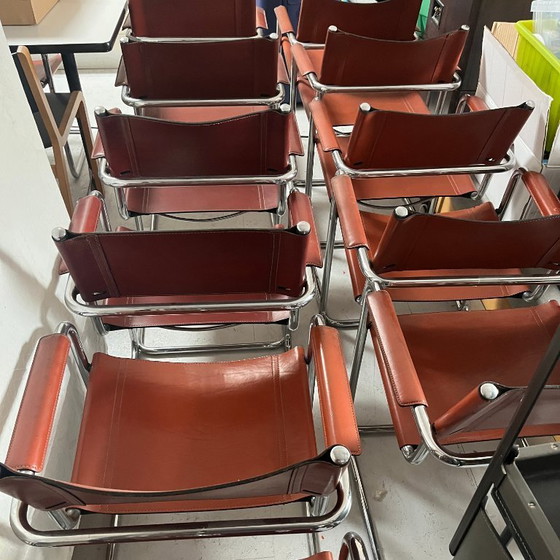 Image 1 of Ensemble de 12 chaises Matteo Grassi MG5 - cognac