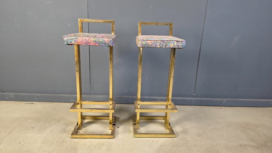 Image 1 of Belgochrom bar stools, set of 2, 1970s