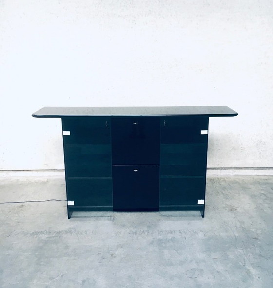 Image 1 of Postmodern Design Highboard Bar Chest by Luigi Saccardo for Gasparello, Italy 1980's