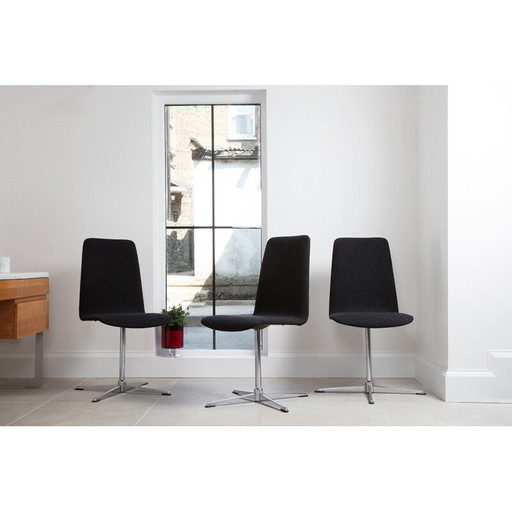Ensemble de 6 chaises pivotantes Archie Shine - années 1950