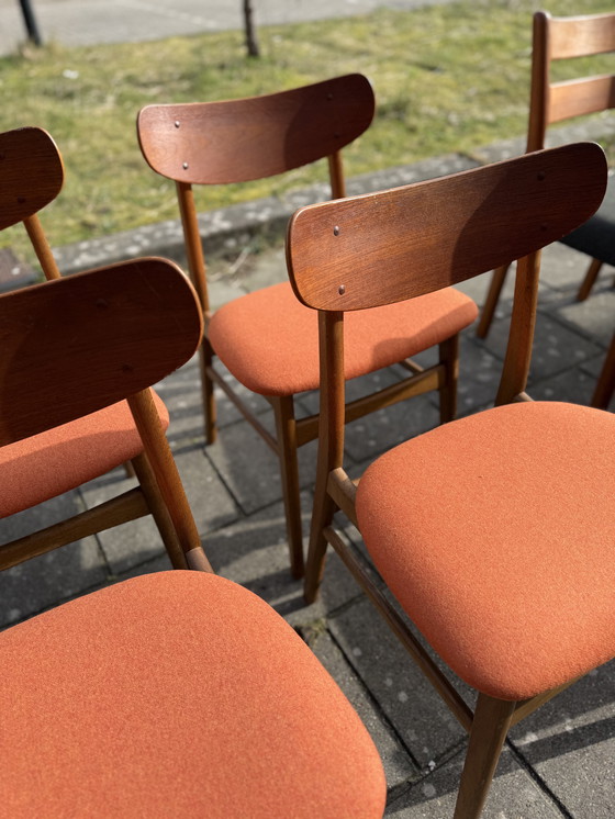 Image 1 of 4x gerestaureerde eetkamerstoel, Farstrup Møbler ‘60