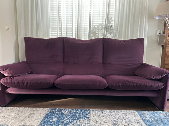 Image 1 of Cassina Maralunga 3-seater sofa + armchair
