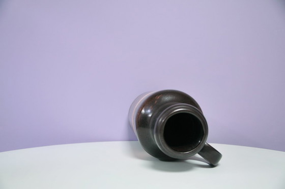 Image 1 of grote bruin & blauw West Germany vaas