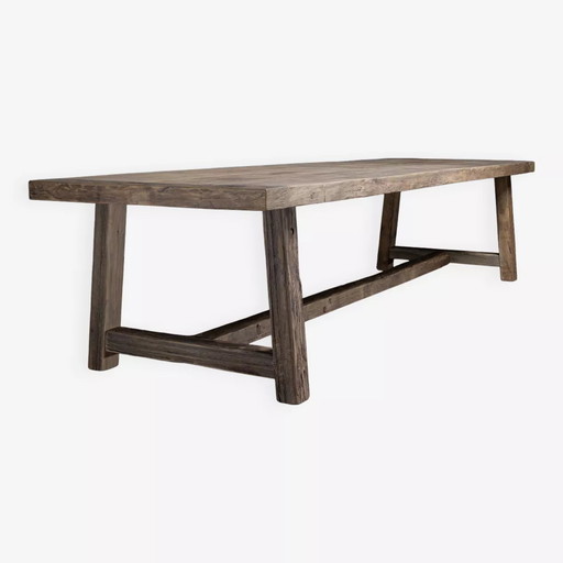 Table de Ferme Founder en Chêne Massif 250 cm de Long