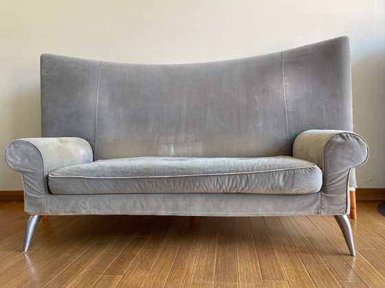Royalton Sofa Voor Driade Door Philippe Starck – Banken, Velvet, Wood (photo 2 of 10)