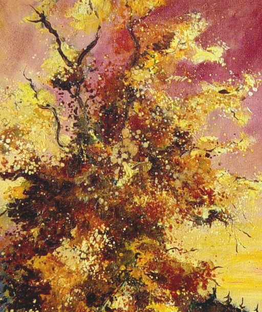 An Oak in Autumn – schilderijen tekeningen, Canvas (photo 2 of 5)