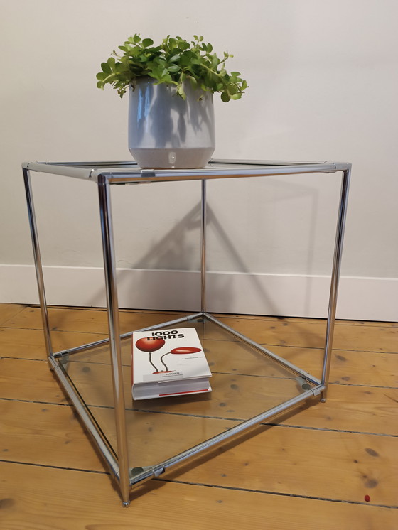 Image 1 of Vintage side table Cadovius Abstracta, 2 glass plates