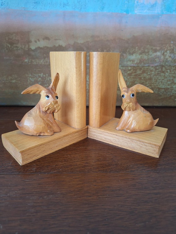 Image 1 of handmade dogs, bookend