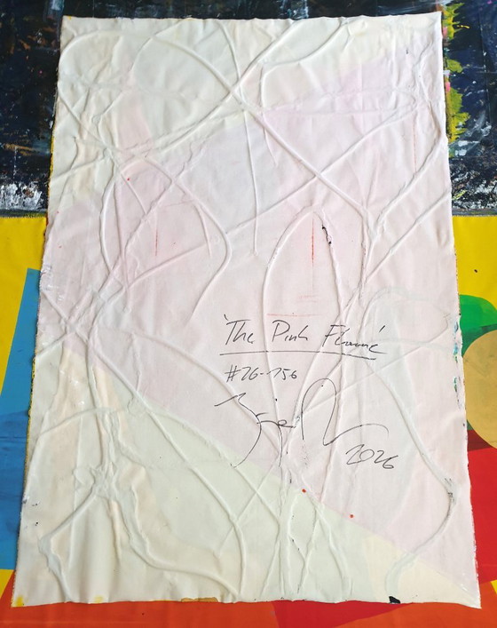 Jürgen Angeler - Die rosa Flamme - XXL – Gemälde & Zeichnungen, Canvas, Abstract (photo 9 of 35)