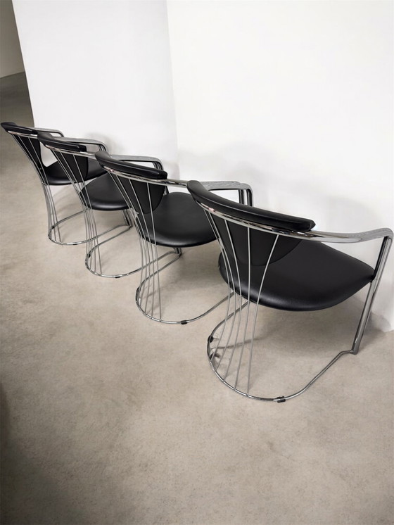 Image 1 of 4x Effezeta design stoelen