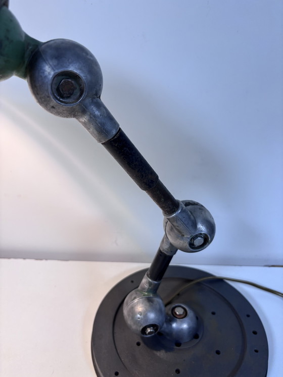 Unique Industrial Table Lamp (Vintage Jieldé Arm & Hinges) – Jielde, Metal (photo 10 of 15)