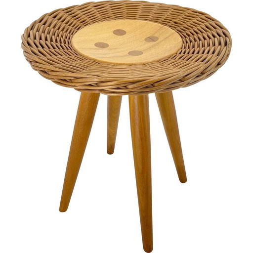 Tabouret vintage par Jan Kalous pour Uluv, Tchécoslovaquie 1970