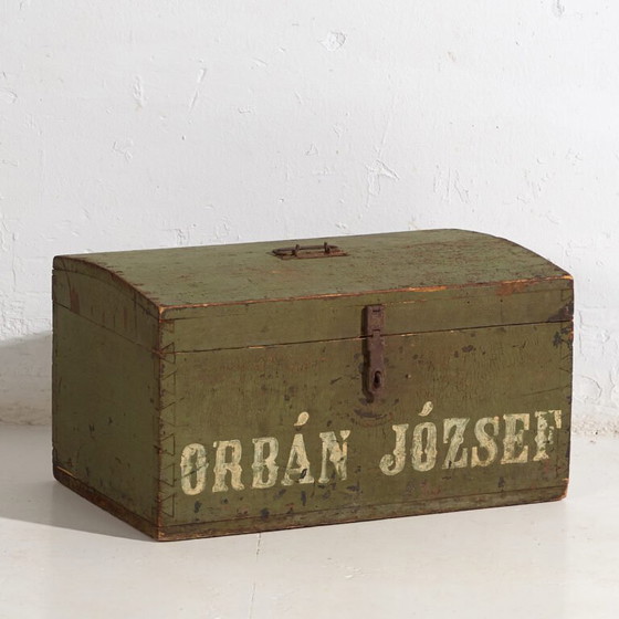 Antike grüne Truhe (ca. 1920) #20 – Kommoden, Rustic (photo 7 of 39)