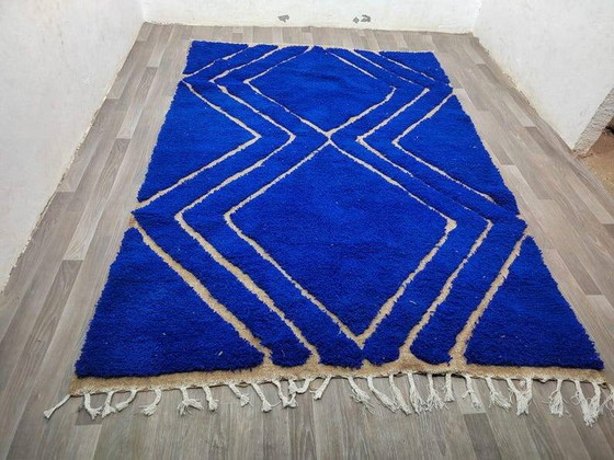 Tappeto blu decorato a mano 250cm x 200cm – Tappeti, Wool, Bohemian (photo 7 of 10)