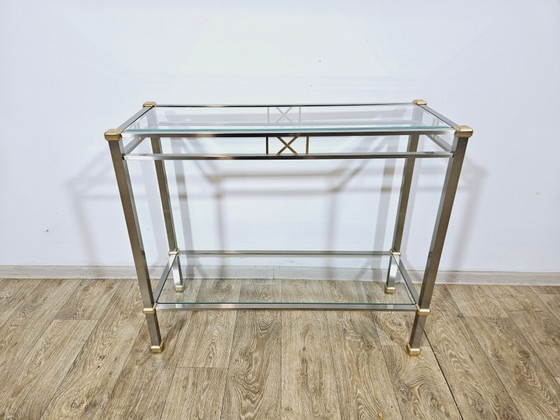 Hollywood Regency Konsolentisch – Metal, Chrome (photo 3 of 15)