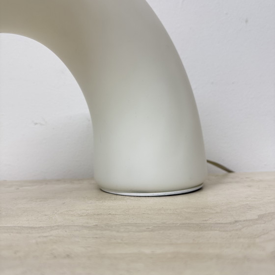 Image 1 of Fontana Arte Thor glass table lamp , 1980s Italy