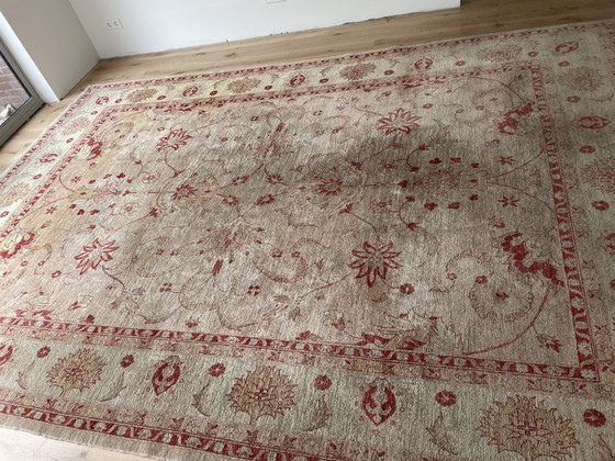 Image 1 of Handgeknoopt Ziegler Tapijt 390 x 277 cm – 100% Wol – Uitstekende Staat