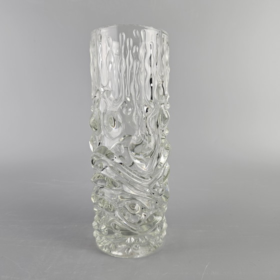 Image 1 of Magnifique vase vintage en verre Hermanova par Sklo Union. Design par František Pečený. 1960s/70s. République Tchèque.