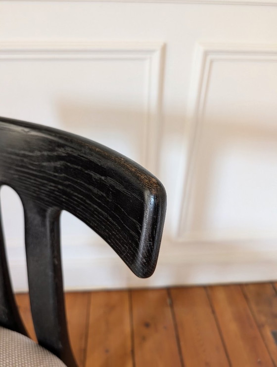 Image 1 of Set aus 4 Eichenholz-Esszimmerstühlen in T-Form